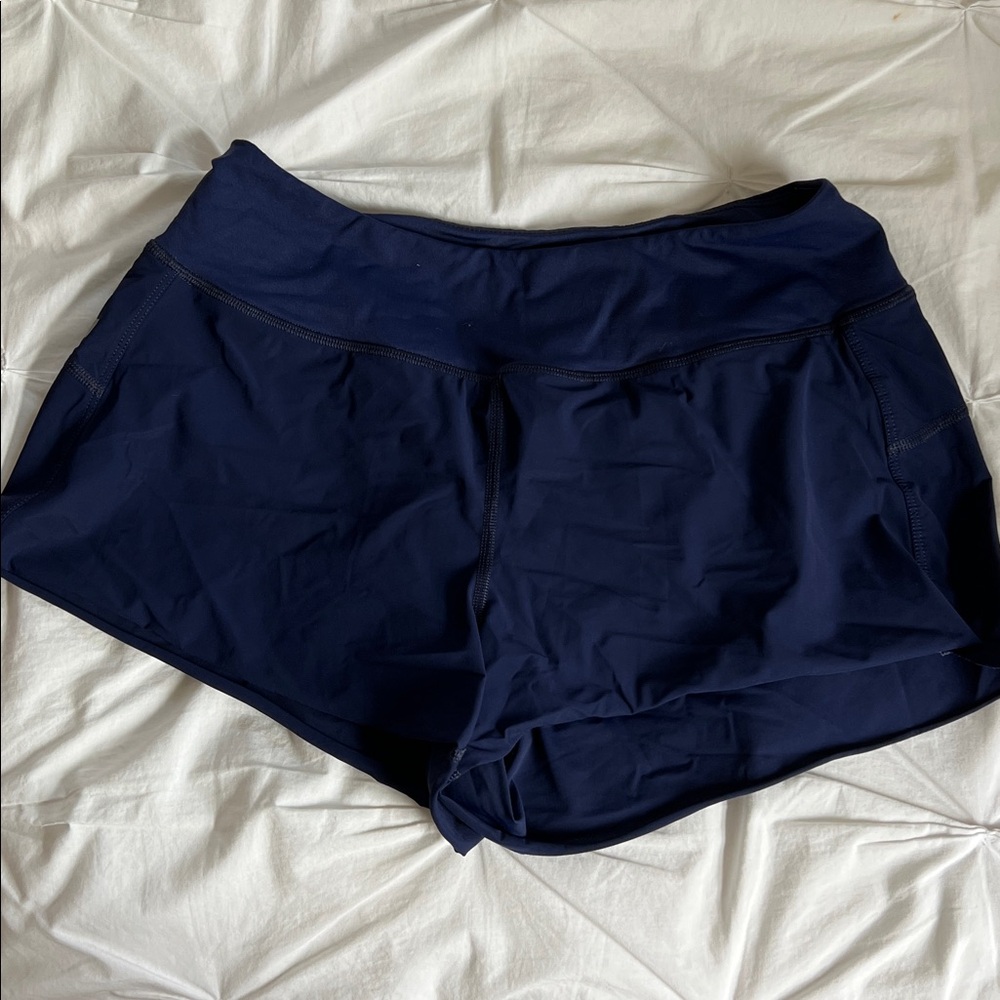 Nobull navy pace 3” running shorts